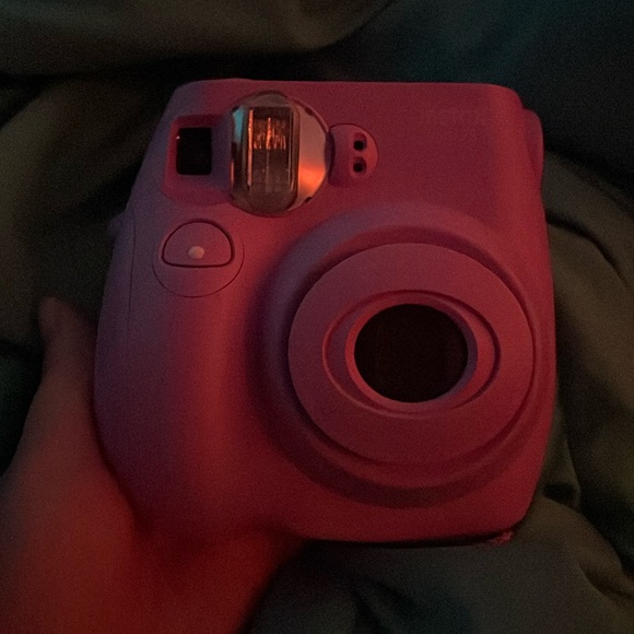 Instax mini 7s camera in purple